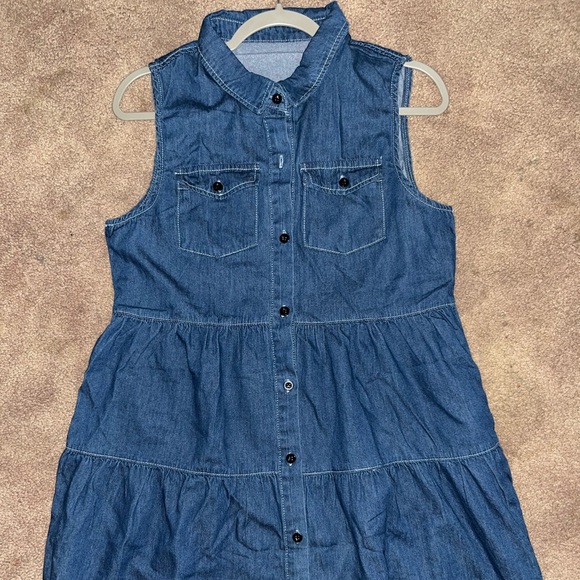 Jean dress, size medium, - Picture 2 of 4